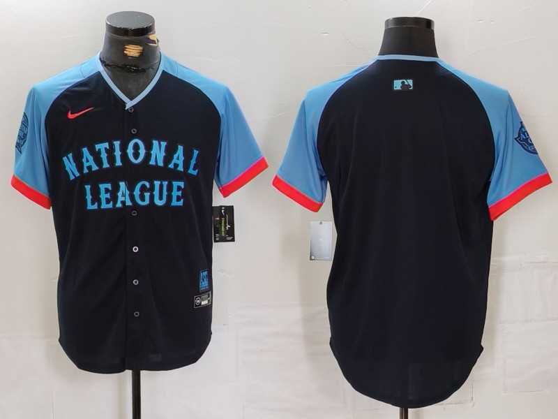 Mens National League Blank Navy 2024 All Star Limited Stitched Baseball Jersey->2024 mlb all-star->MLB Jersey